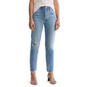 Agolde Jamie High Waist Straight Leg Jeans Blue 32